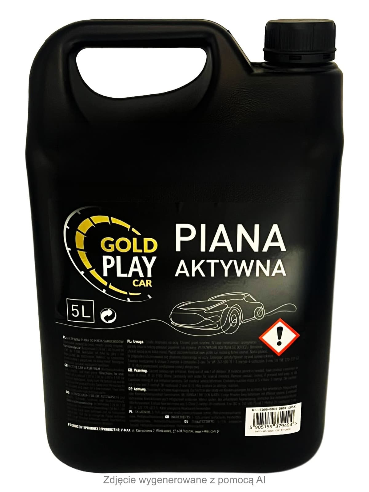 GOLD PLAY CAR Piana Aktywna do mycia samochodu 5L